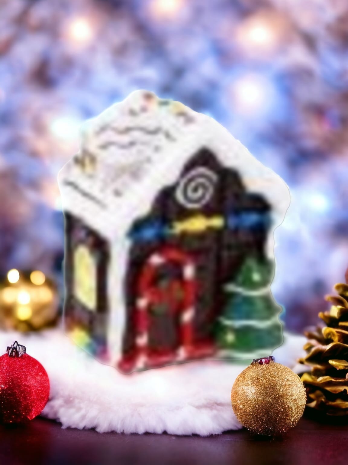 Molde Silicona Navideño Casa Jengibre (692)