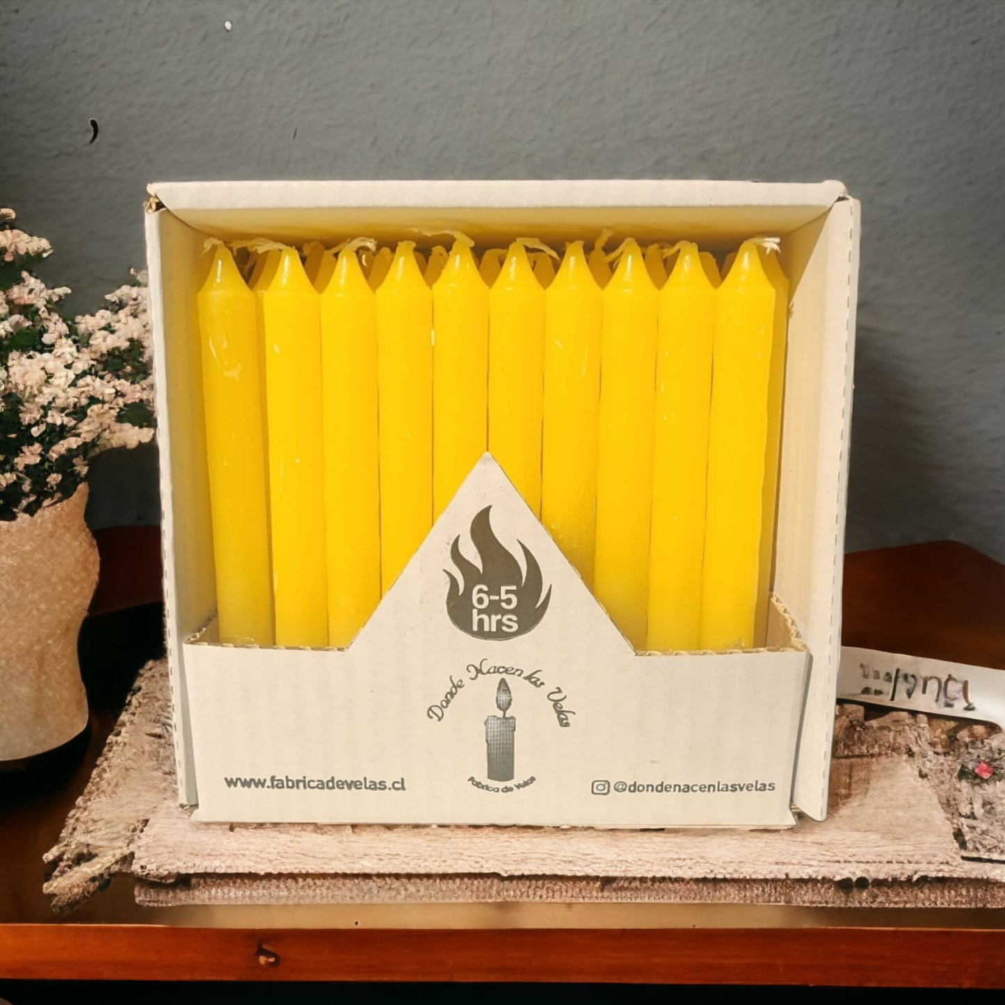 Vela Pack de 50 Amarillo