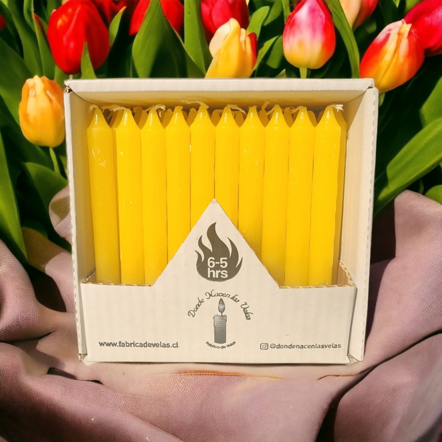 Vela Pack de 50 Amarillo