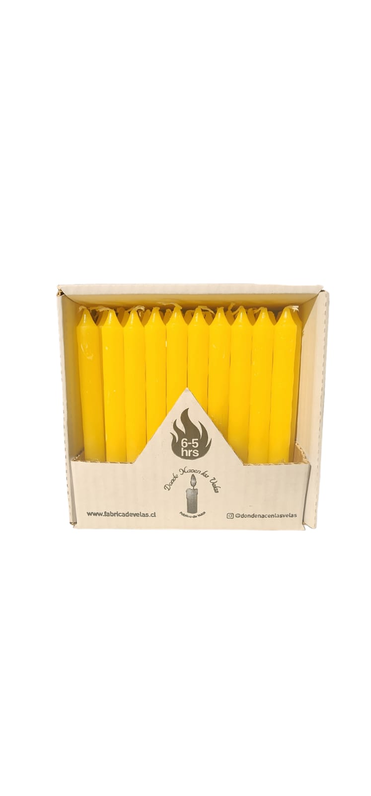 Vela Pack de 50 Amarillo