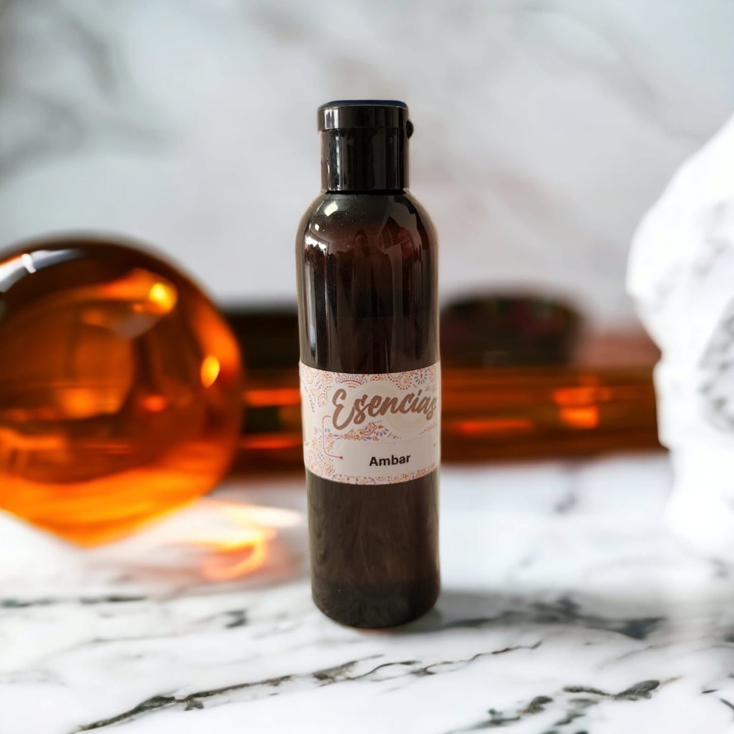 Esencia Ambar Vela de Parafina. 95 ml