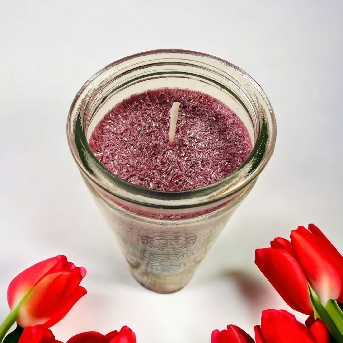 Velón 7 Chakras Aromatica Vidrio.