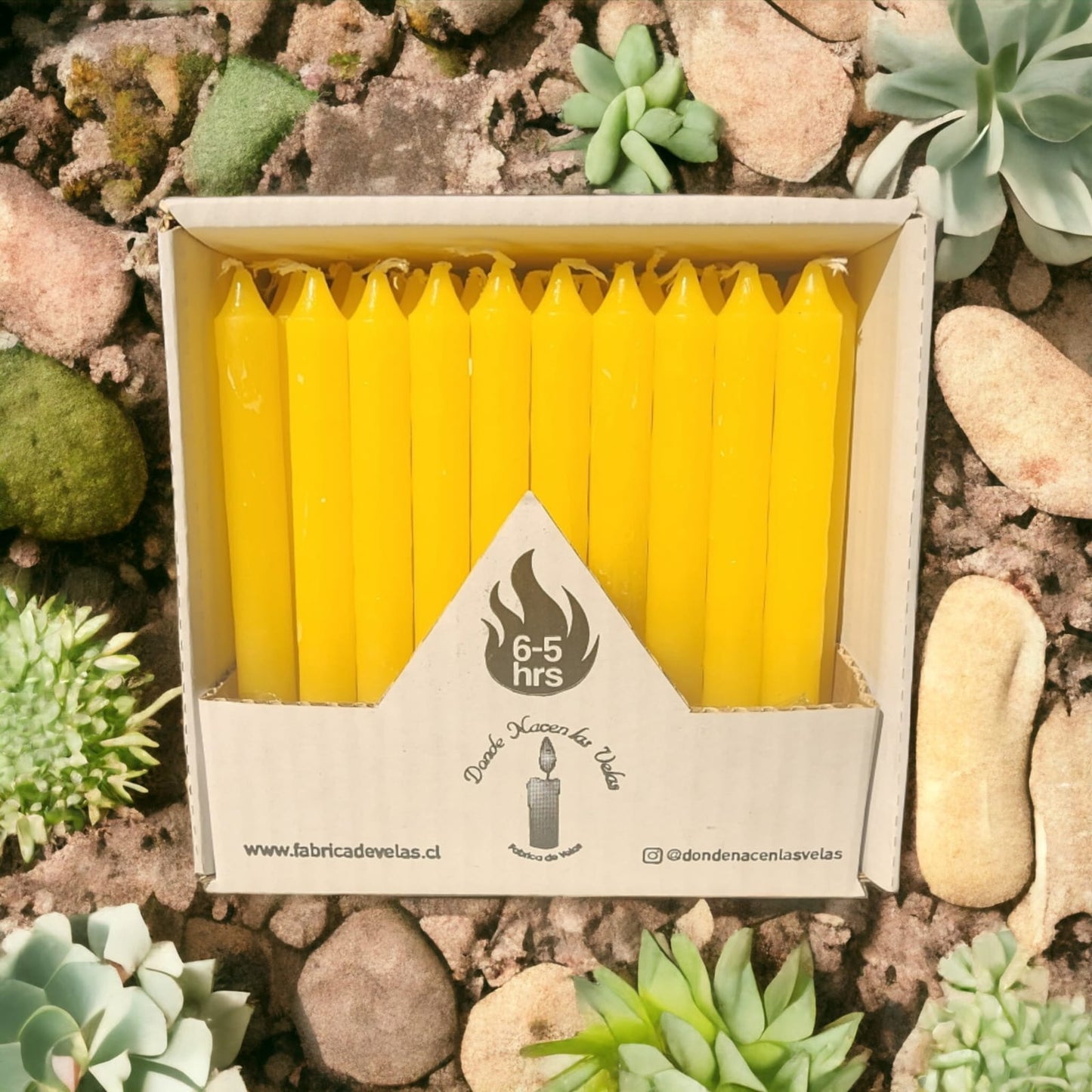 Vela Pack de 50 Amarillo