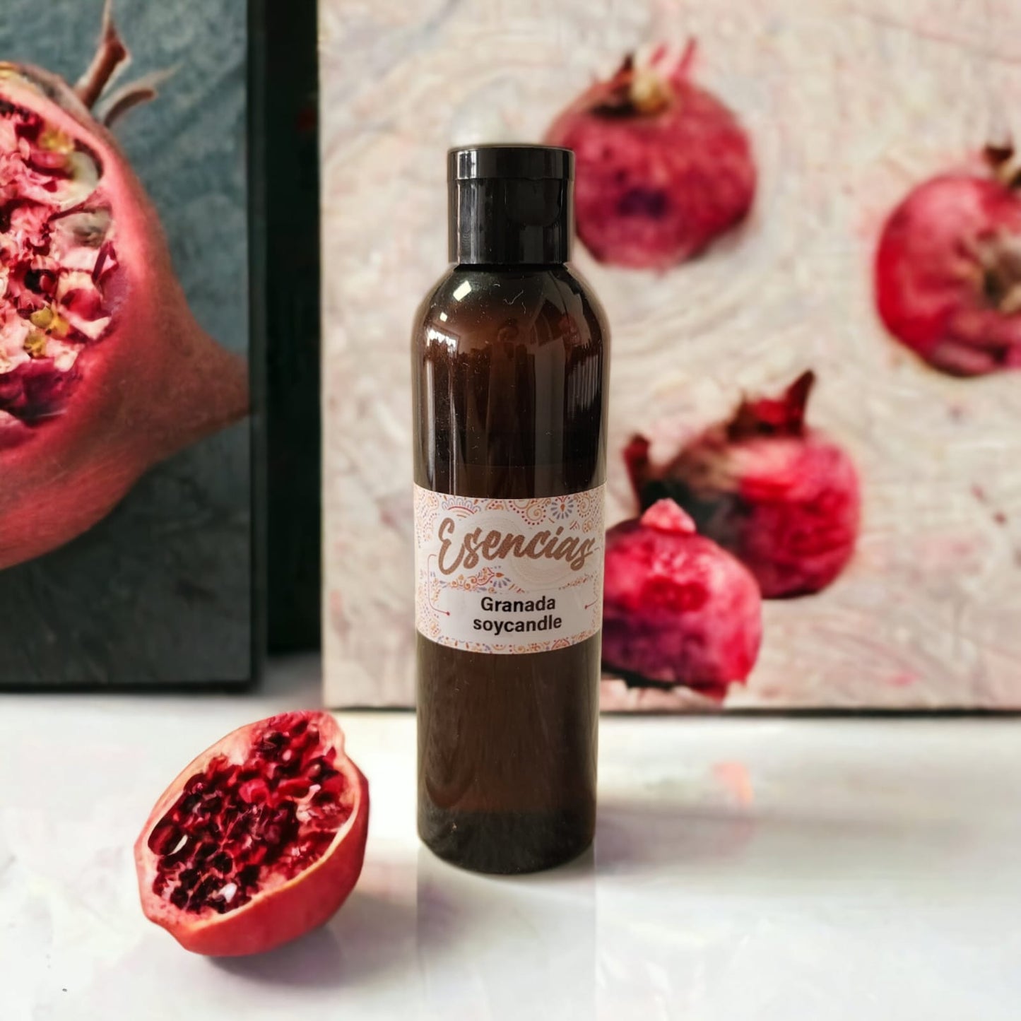 Esencia Granada, para Cera de Soya. 95 ml