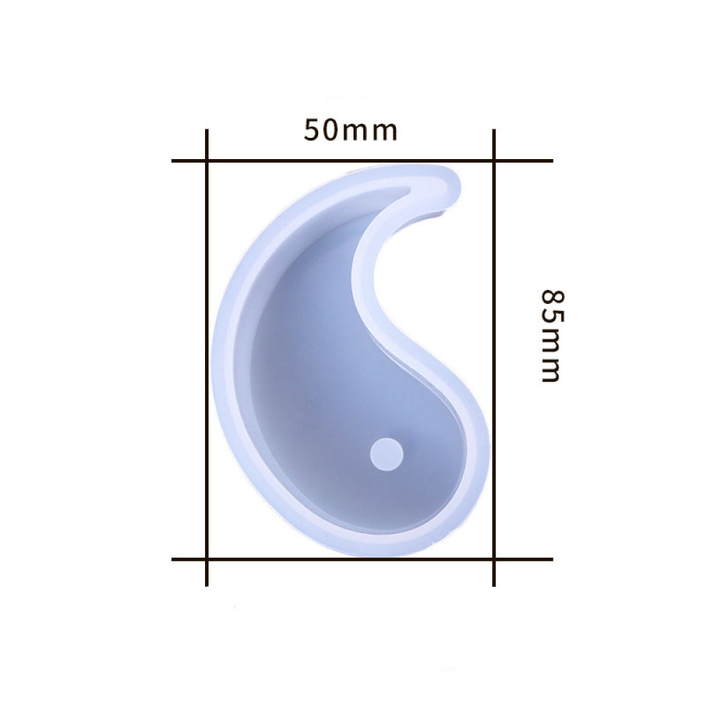 Molde Silicona Yin Yan (J38)