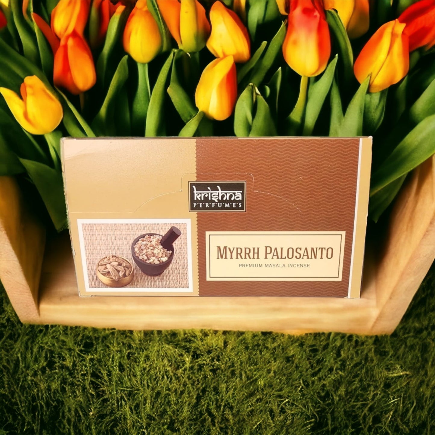 Incienso Mirra Palo Santo (Krishna Perfumes)