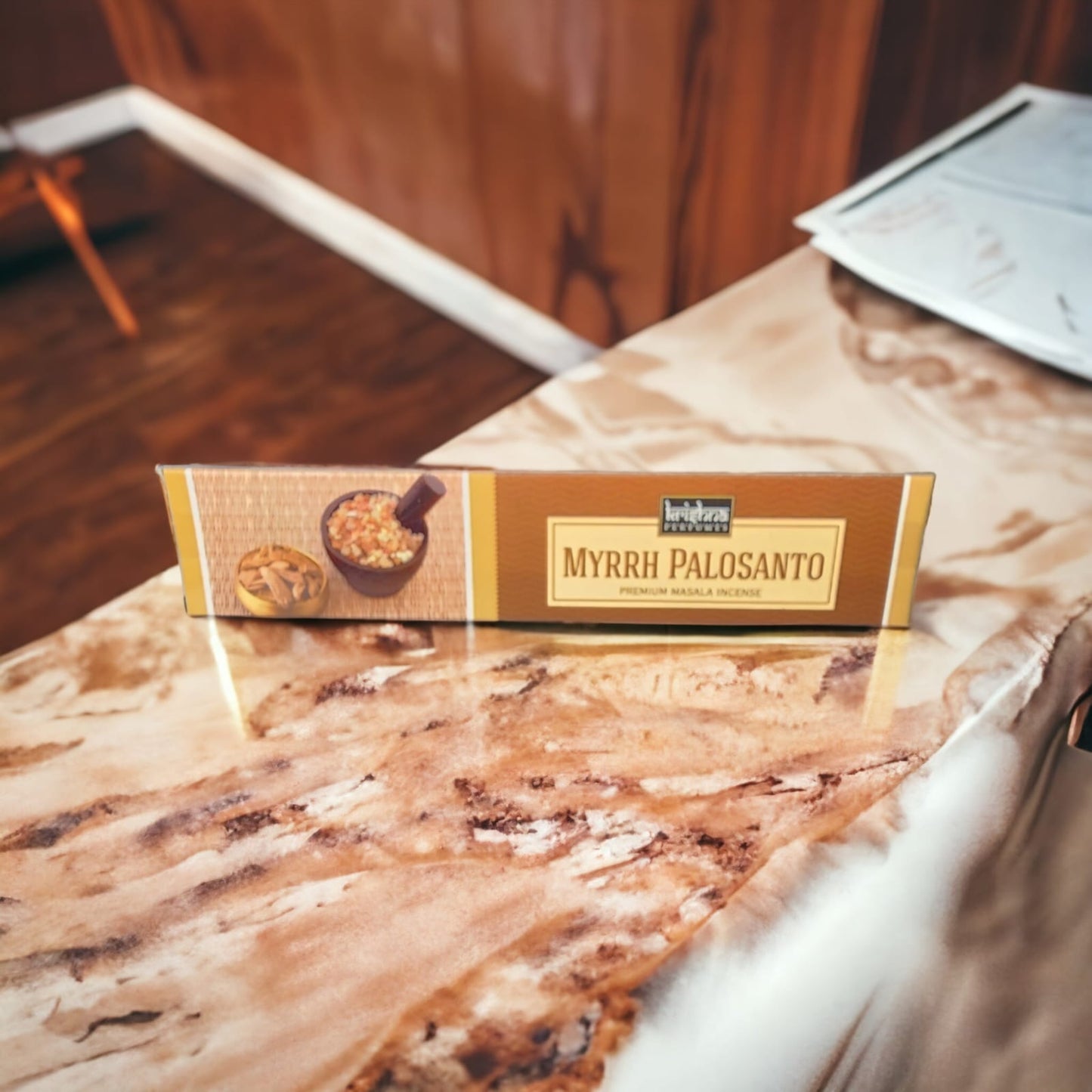 Incienso Mirra Palo Santo (Krishna Perfumes)