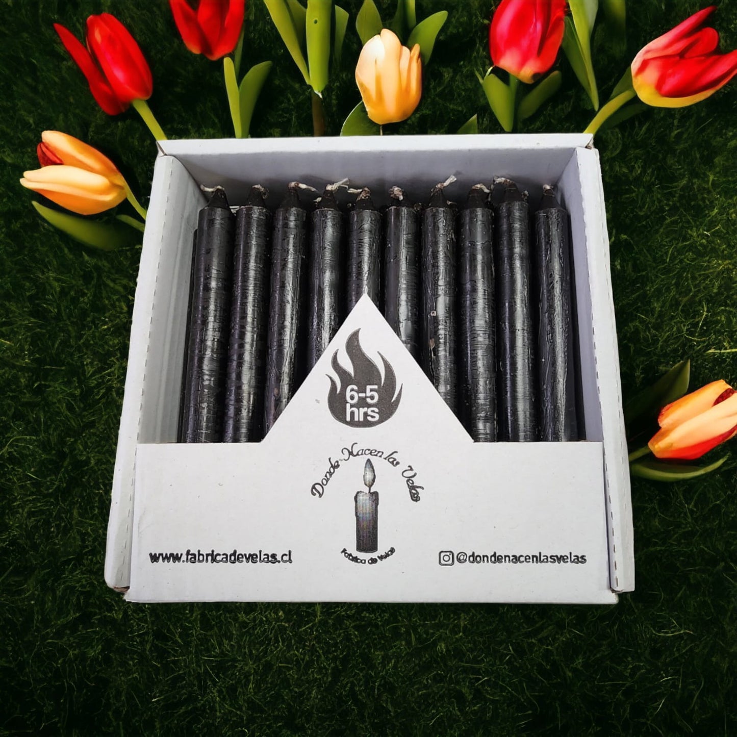 Vela Pack de 50 Negro