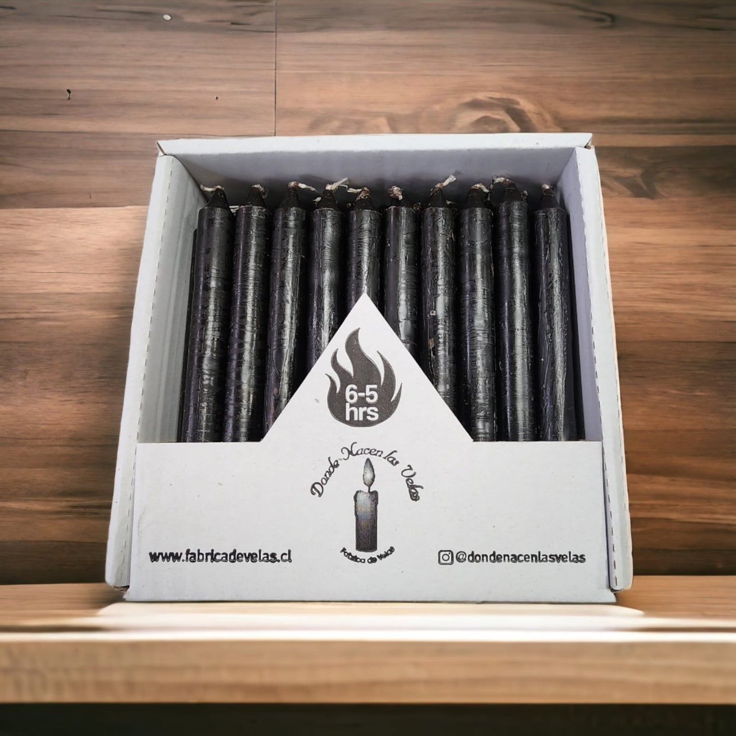 Vela Pack de 50 Negro