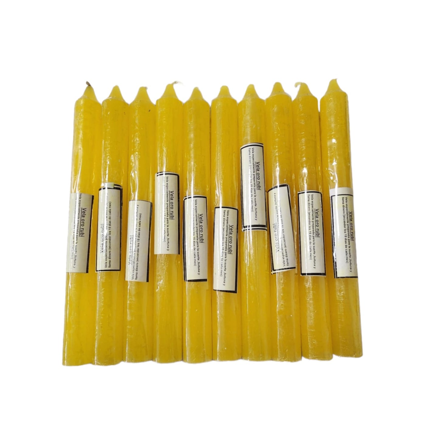 Vela Lisa color Oro Rubi