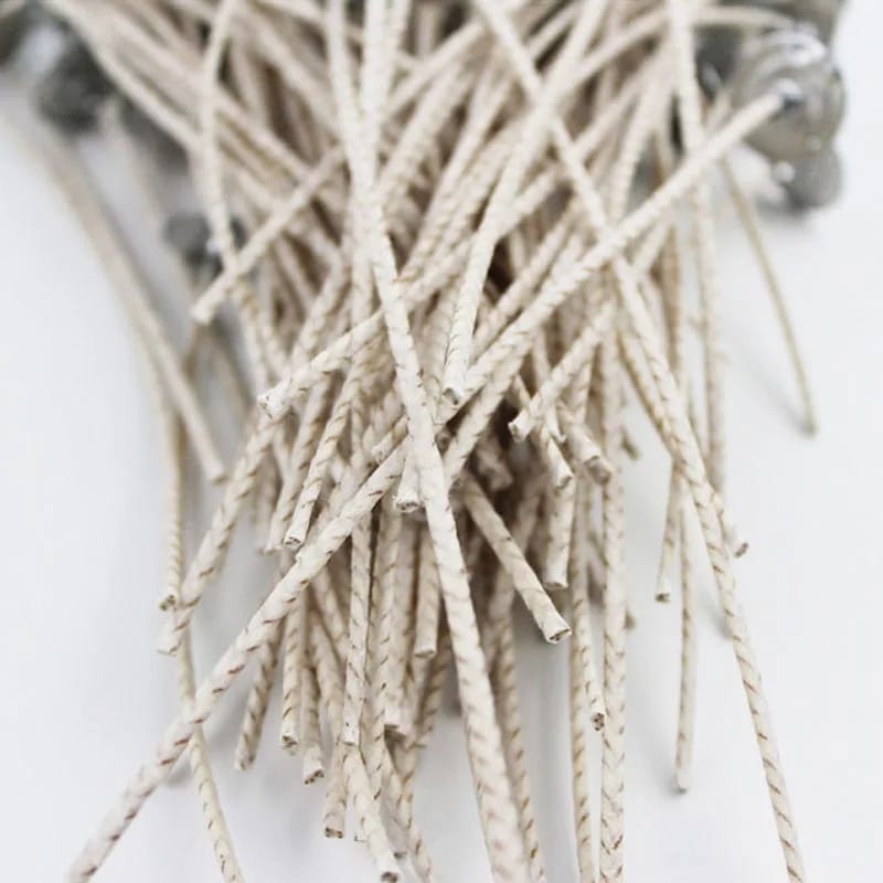Mecha De Vela Algodon, 50 und Con Wick Tabs Recubierto Cera Soya
