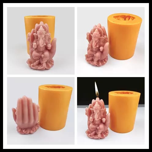 Molde De Silicona Para Velas Y Jabones , Ganesh MS30