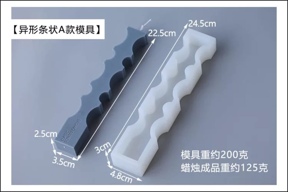 Molde De Silicona Para Velas Pilar MS31