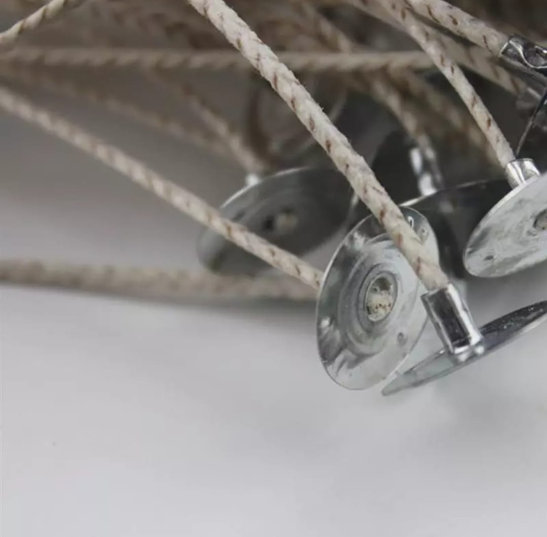 Mecha De Vela Algodon, 50 und Con Wick Tabs Recubierto Cera Soya