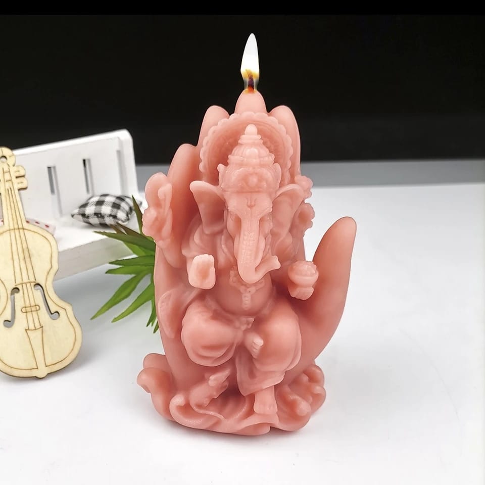 Molde De Silicona Para Velas Y Jabones , Ganesh MS30