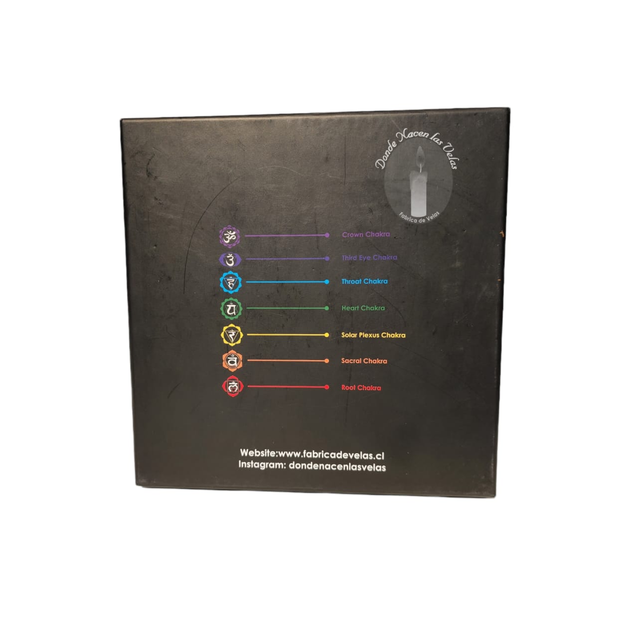 Velas Aromáticas 7 Chakras Caja Negra