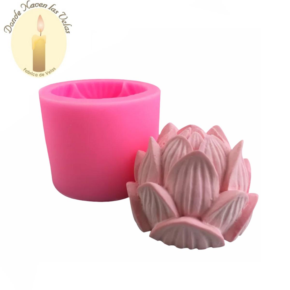 Molde De Silicona Para Velas De Flores De Loto 3d