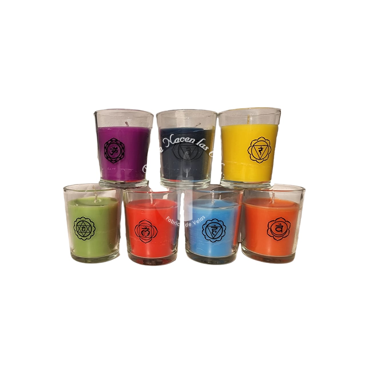 Velas Aromáticas 7 Chakras Caja Negra