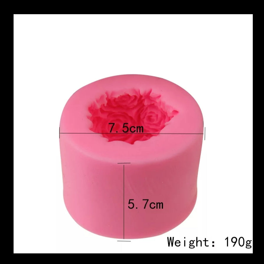Molde De Silicona, Bola De Rosa grande ms10