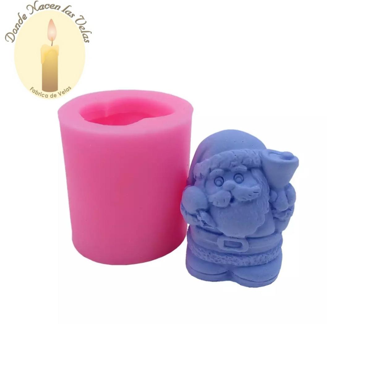 Molde De Silicona Para Velas Y Jabones , Santa Claus . 3d