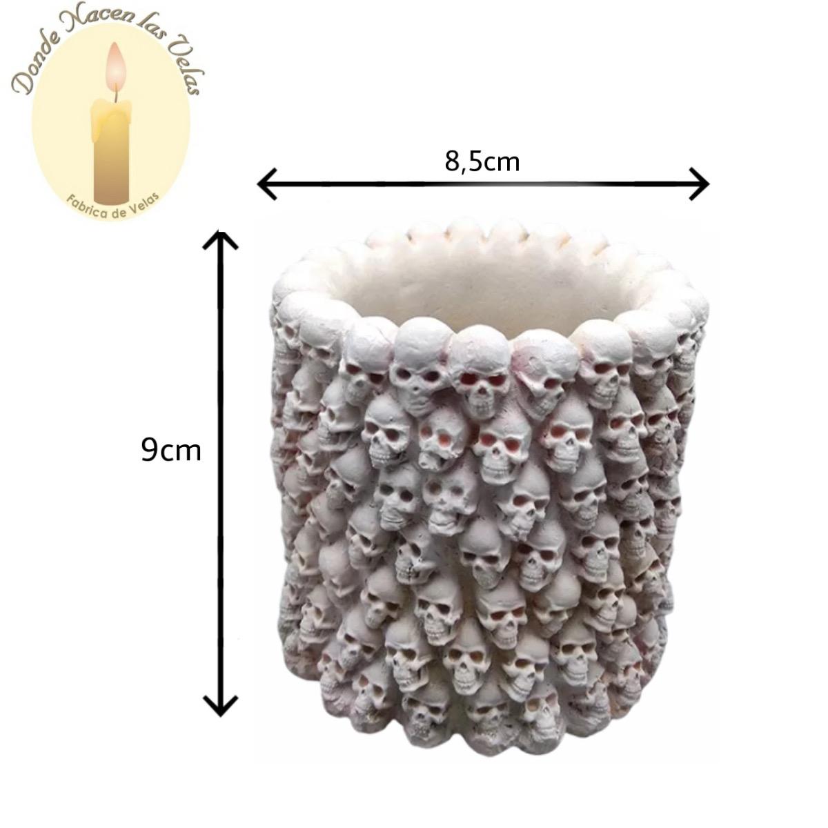 Molde De Silicona Para Velas Y Jabones , Calavera MS28