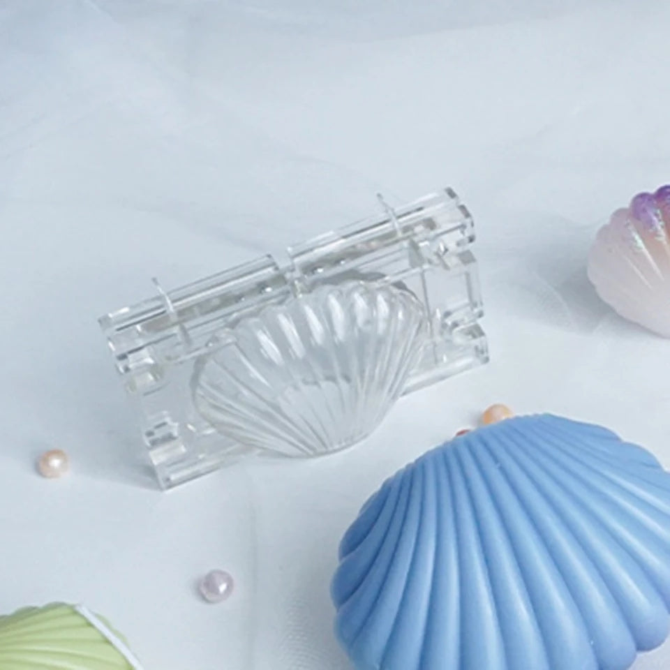 Molde de plástico para velas perfumadas, forma de Concha de Perlas MS41