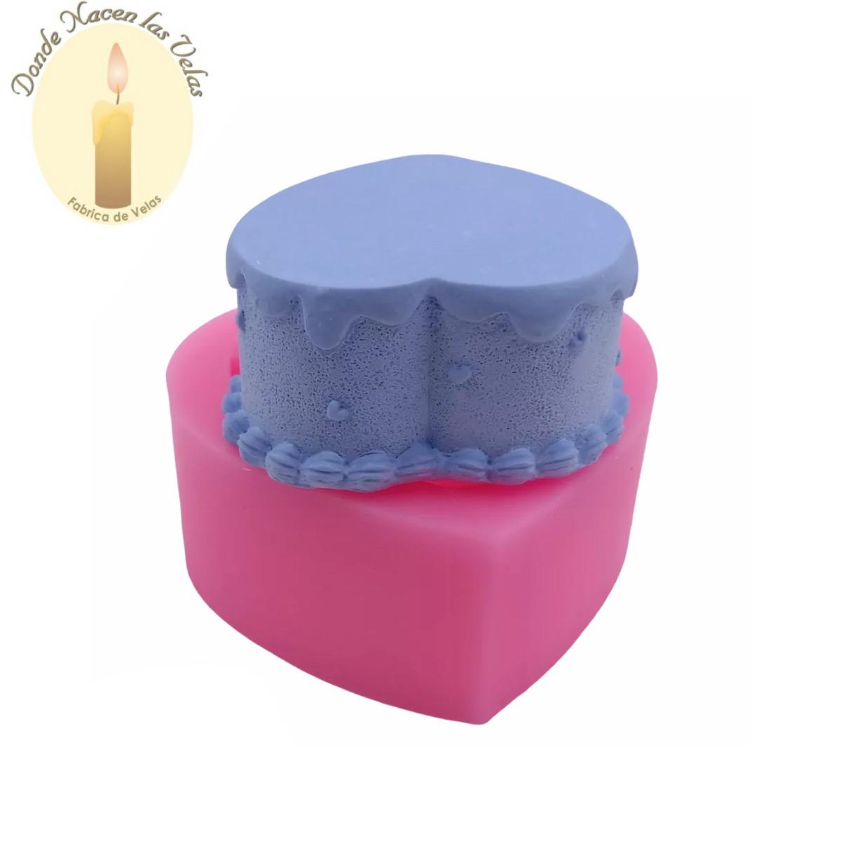 Molde De Silicona Para Velas Y Jabones , Corazon. 3d