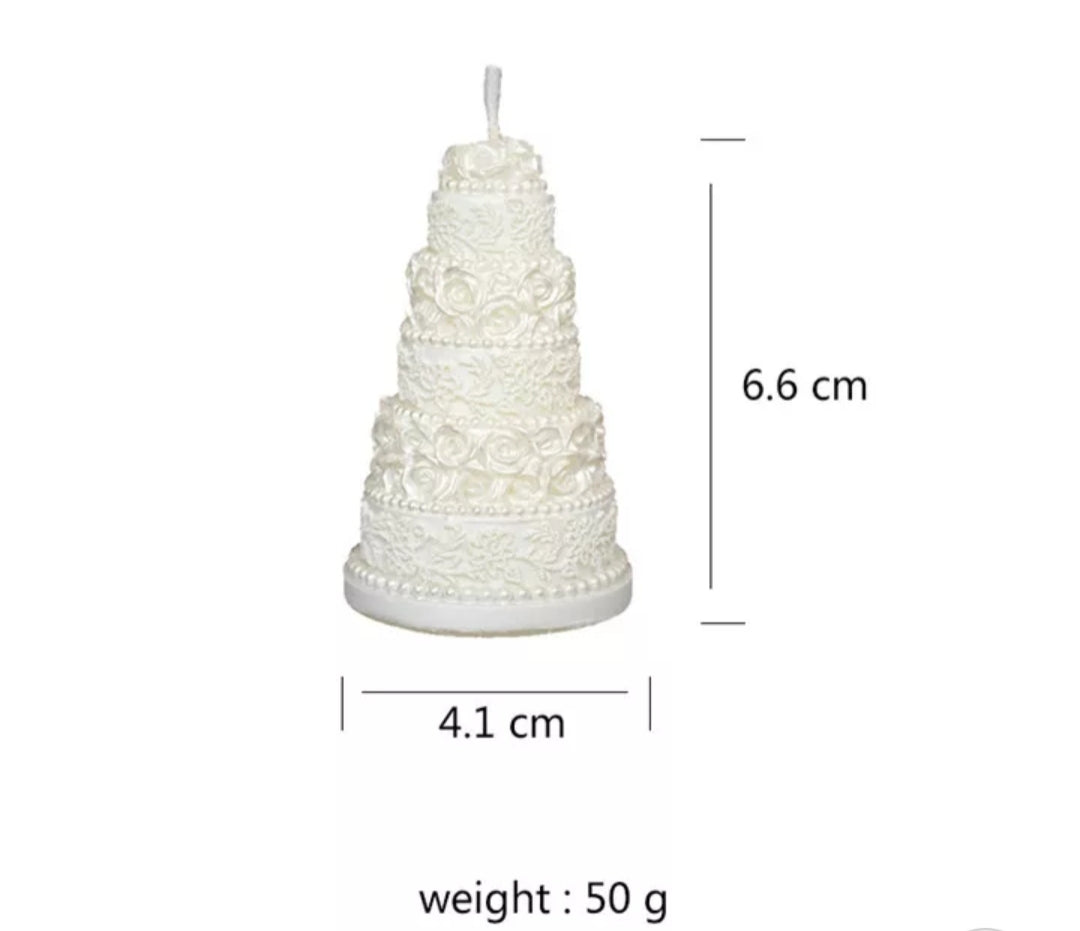 Molde De Vela De Silicona 3d Para Boda Con Forma Para Pastel