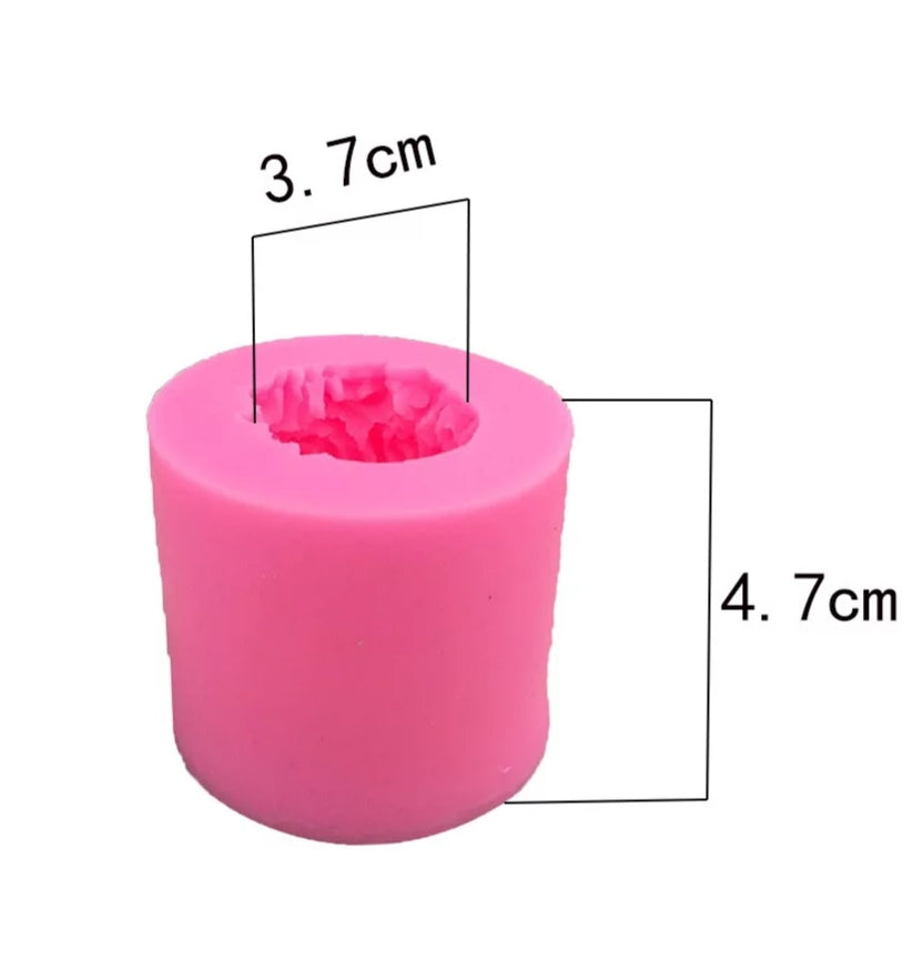 Molde De Silicona Para Velas, Bola De Rosa 3d Small MS53