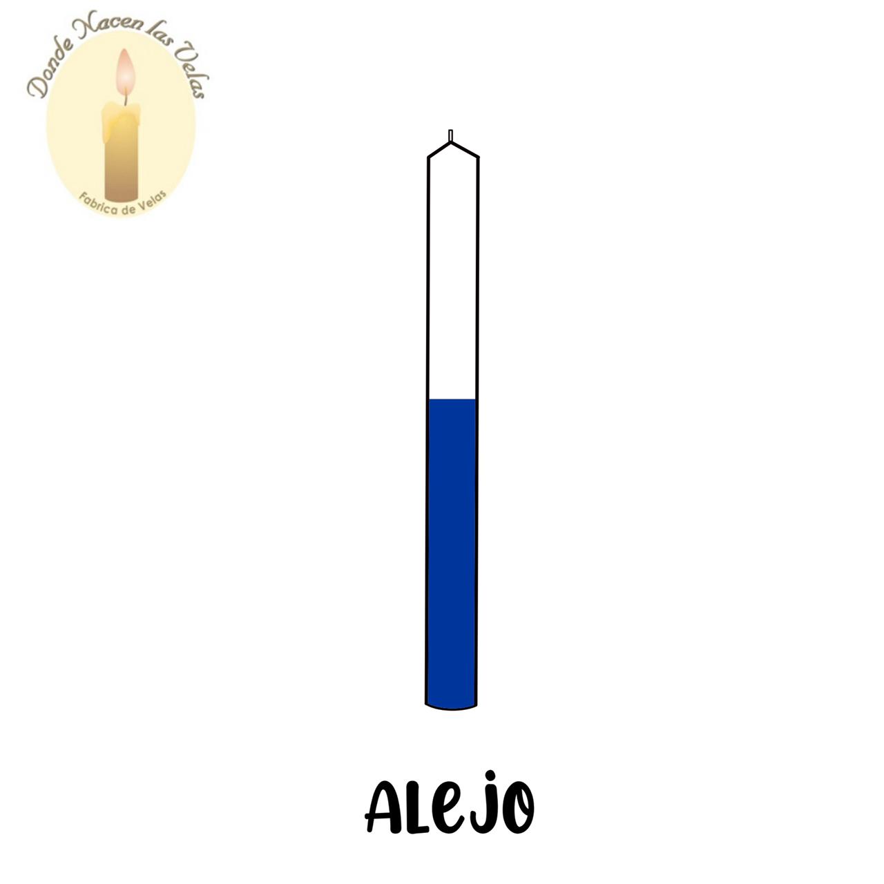 Vela Lisa color Alejo