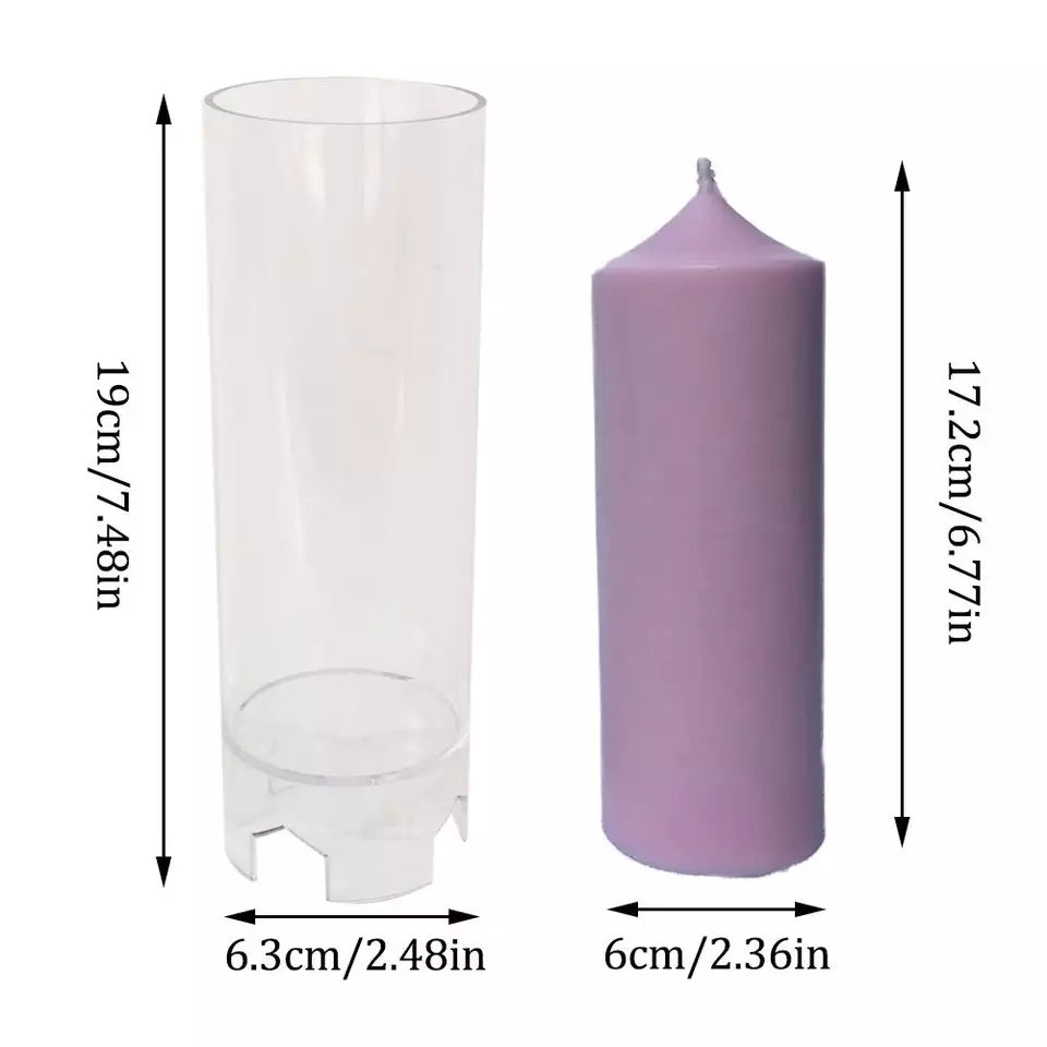 Molde de plástico con forma Cirio/Velon (17.2 cm) MS34