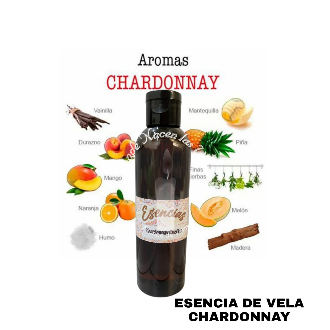 Esencia Chardoney Vela de Parafina. 95 Ml