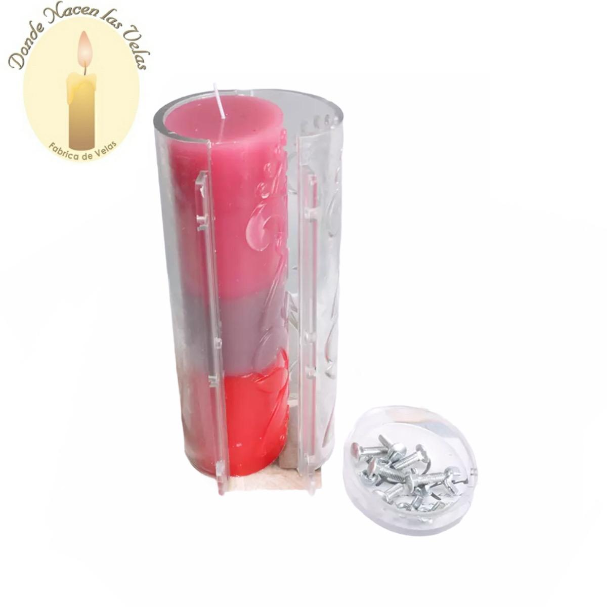 Molde De Plastico Para Velas Cirio Ovalado, Grande