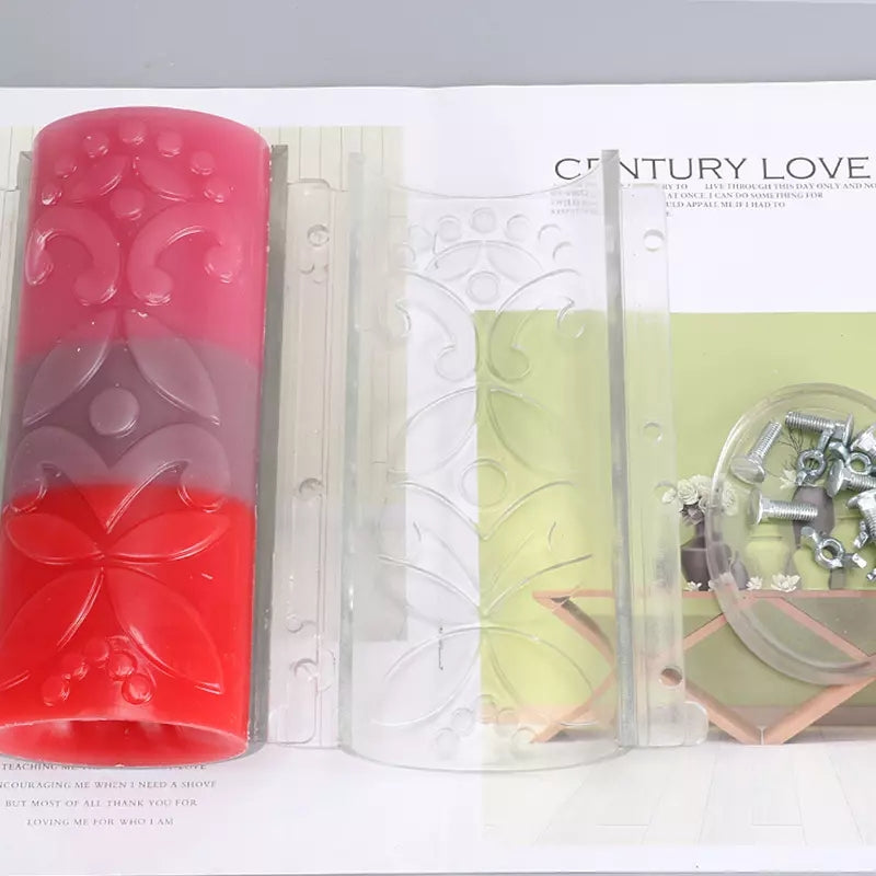 Molde De Plastico Para Velas Cirio Ovalado, Grande