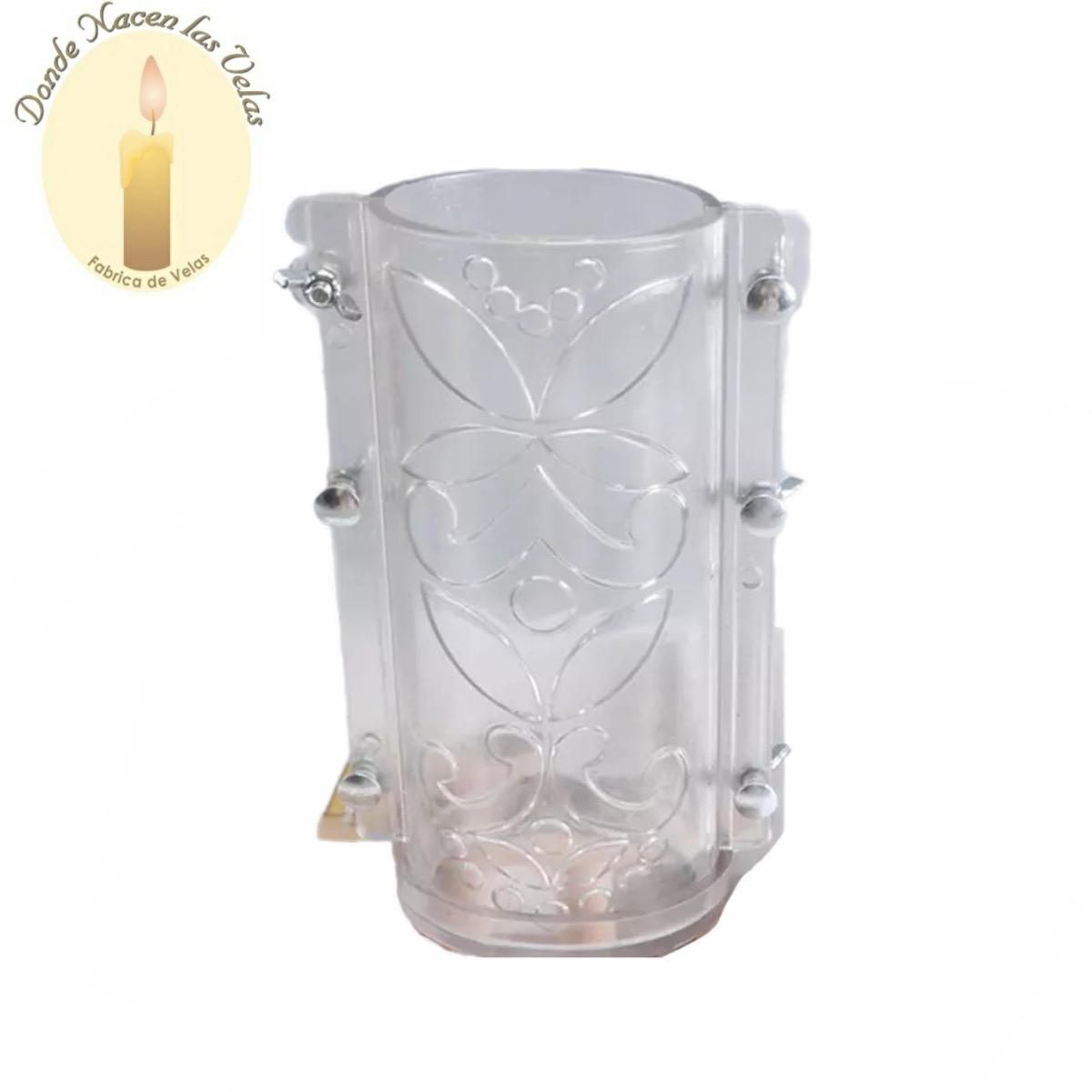 Molde De Plastico Para Velas Cirio Ovalado, Grande