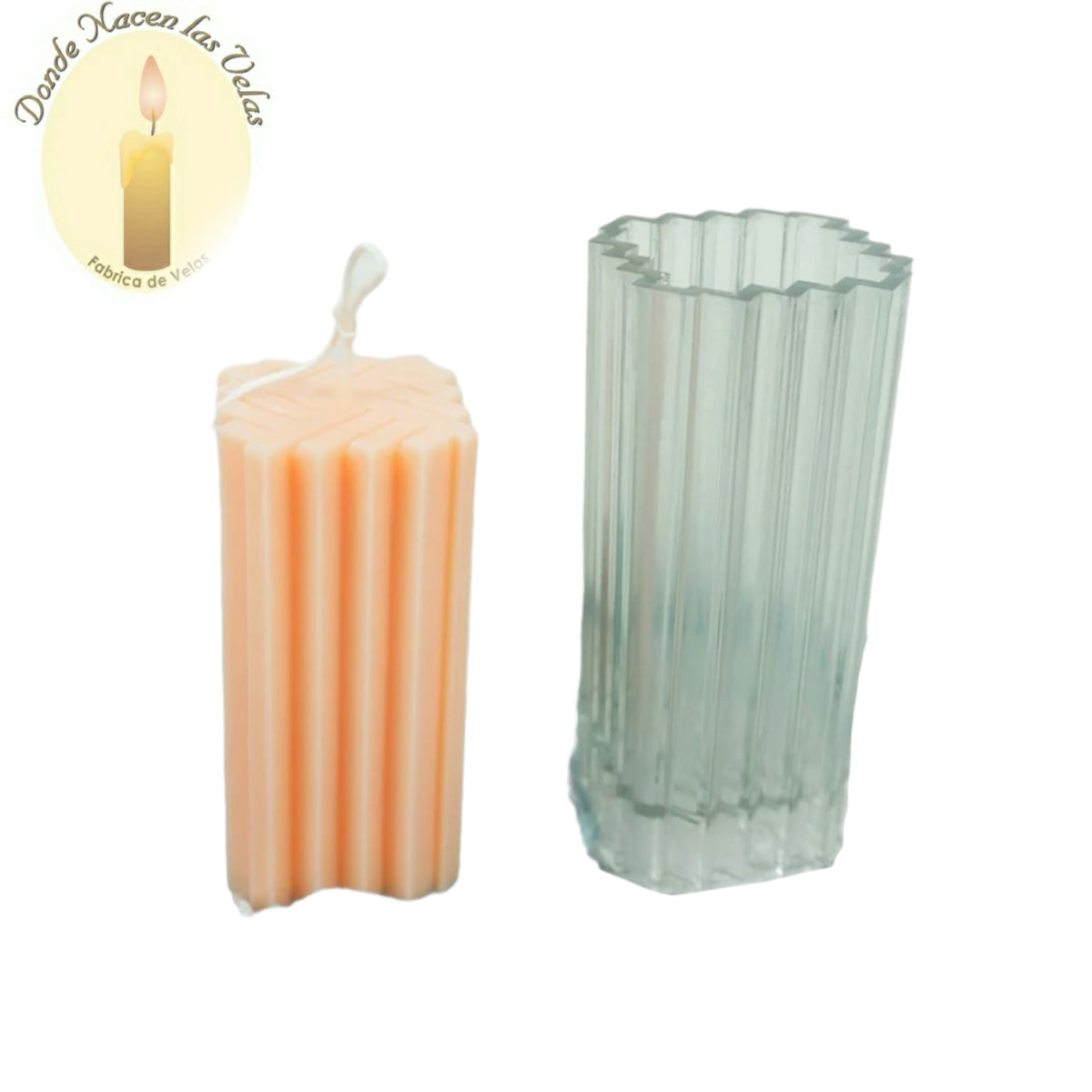 Molde De Plastico Para Velas Cirio Cuadrado MS32