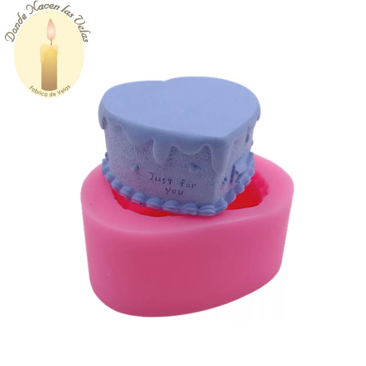 Molde De Silicona Para Velas Y Jabones , Corazon. 3d