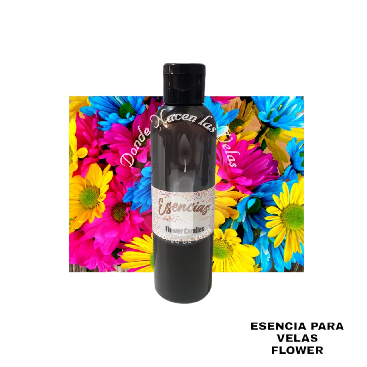 Esencia Flower Vela de Parafina. 95 ml
