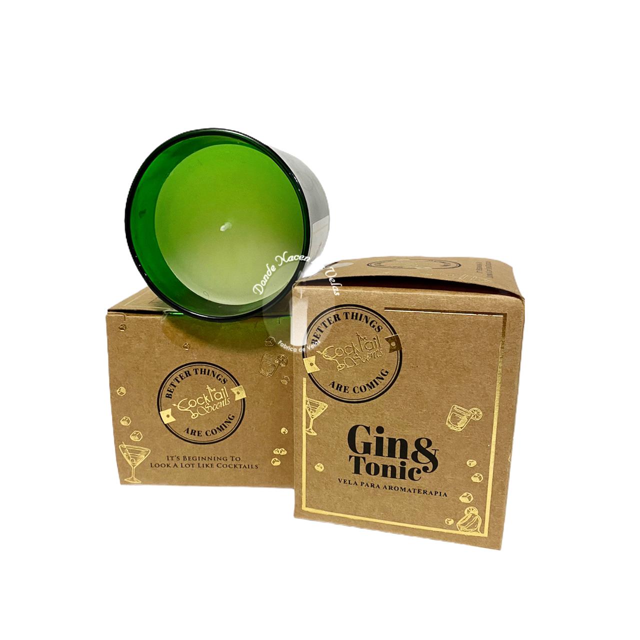 Vela Vidrio Cockteil Gin Tonic
