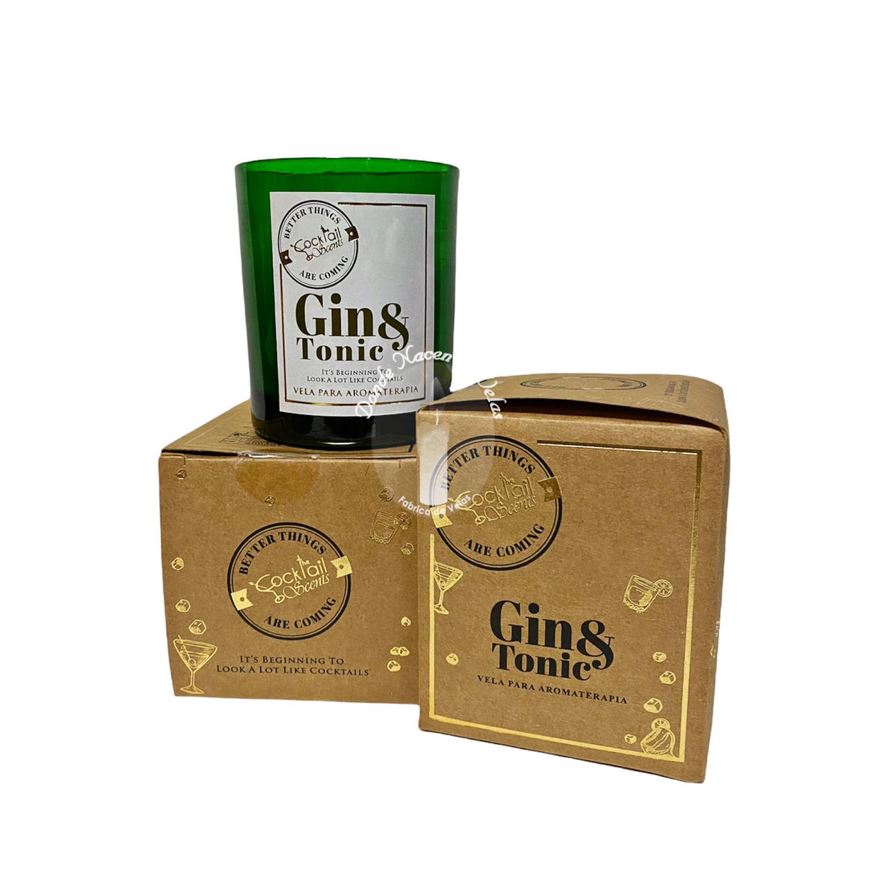 Vela Vidrio Cockteil Gin Tonic