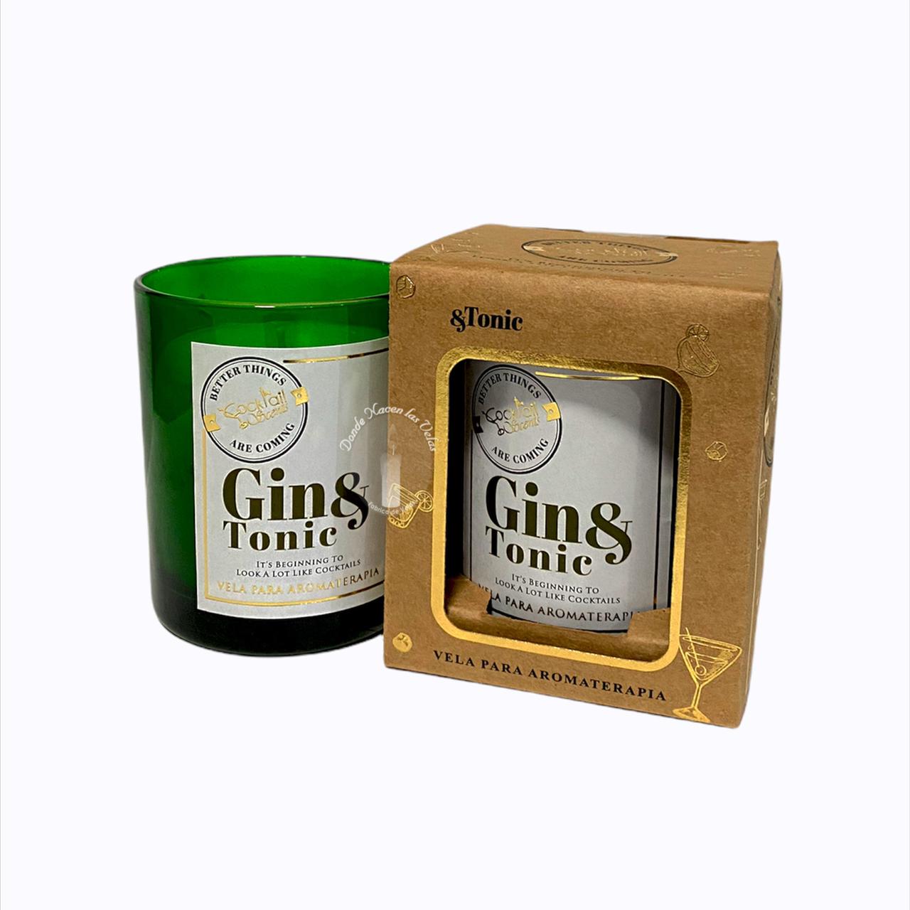Vela Vidrio Cockteil Gin Tonic