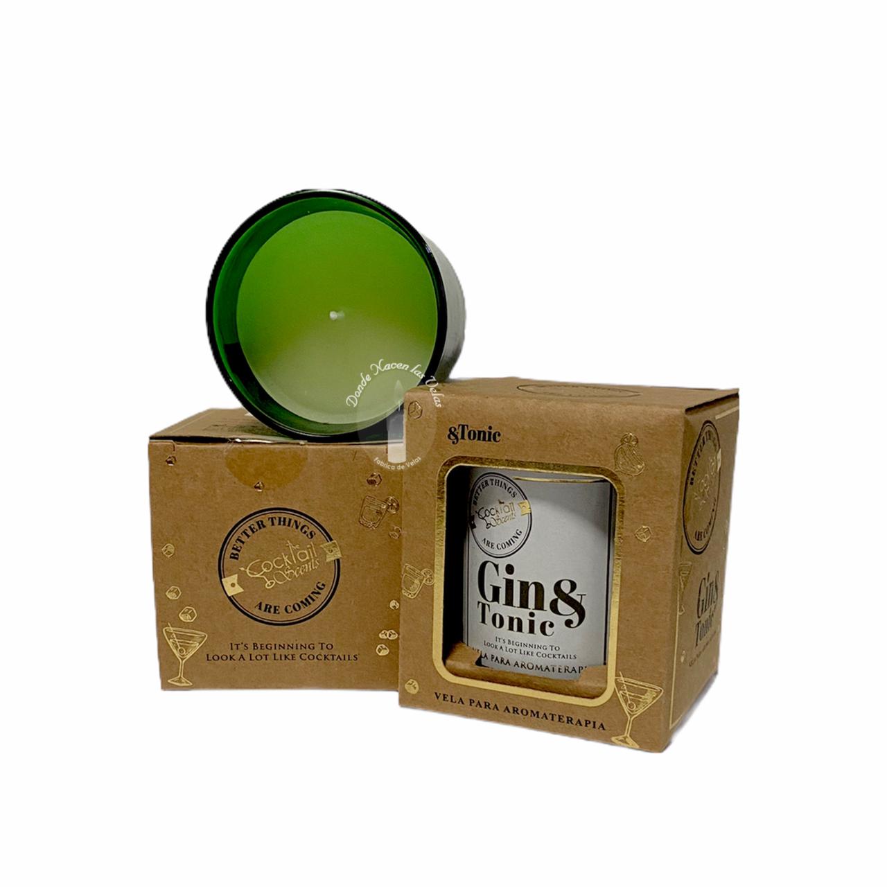 Vela Vidrio Cockteil Gin Tonic