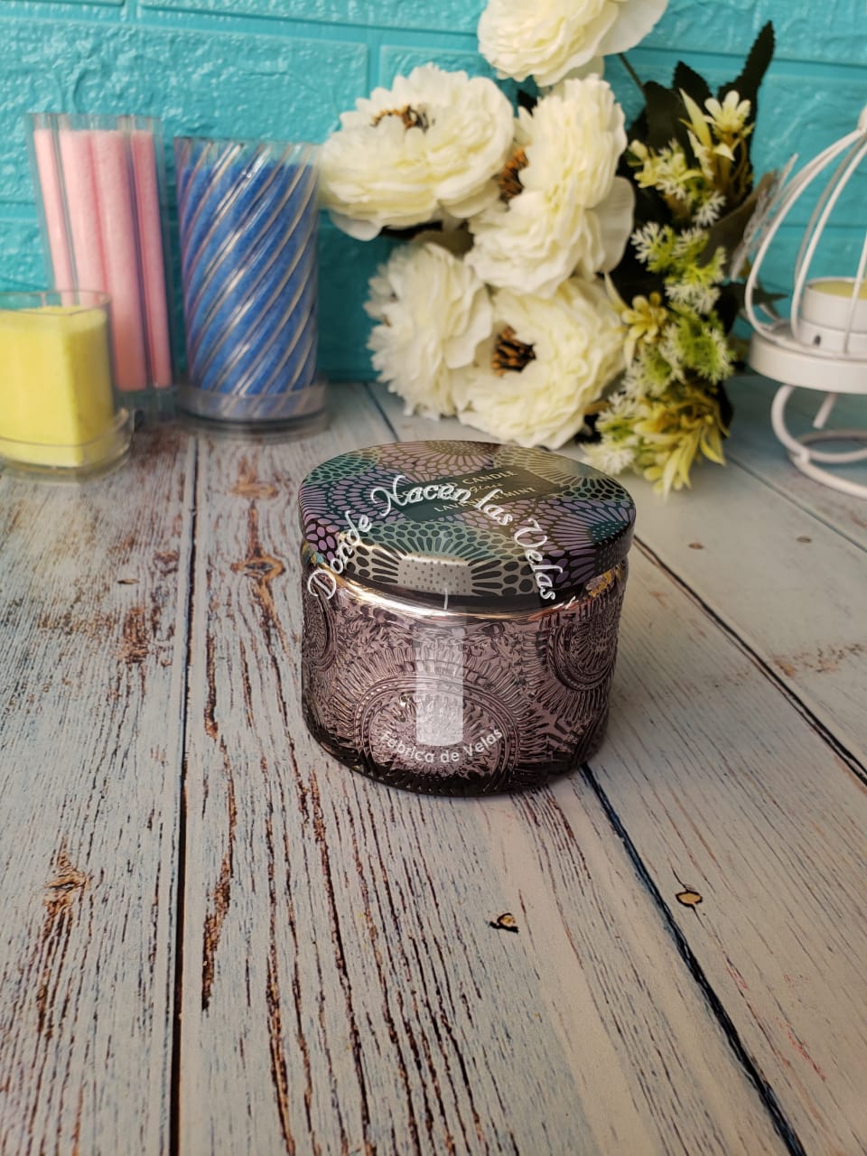 Velas Aromáticas Lavanda y Menta
