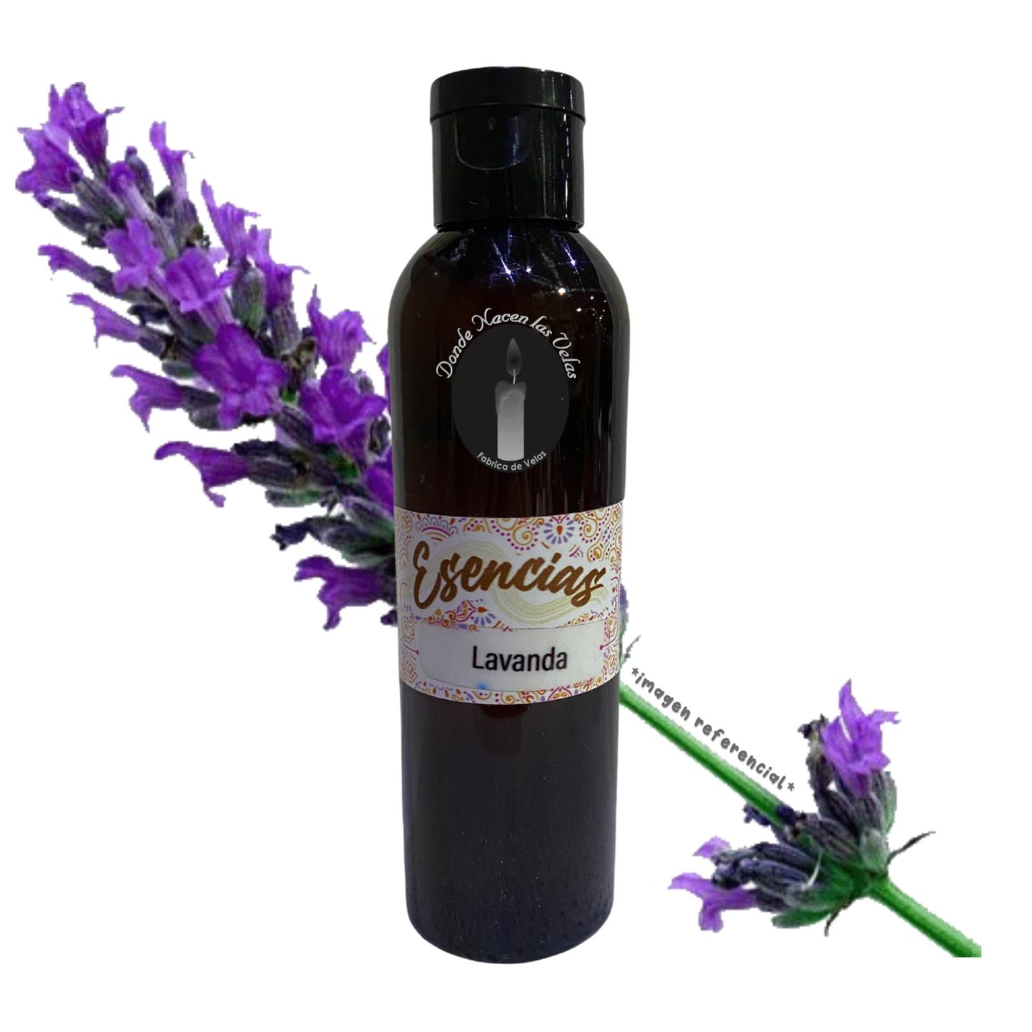 Esencia Lavanda Vela de Parafina. 95 ml