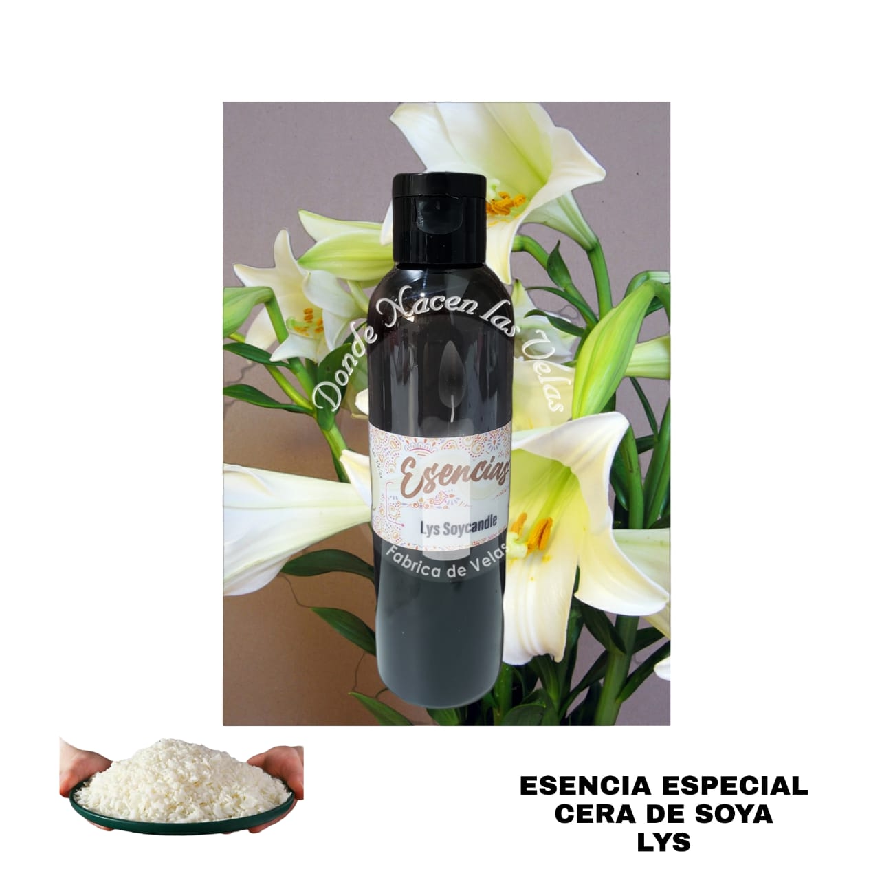 Esencia Lys, Para Cera de Soya. 95 ml