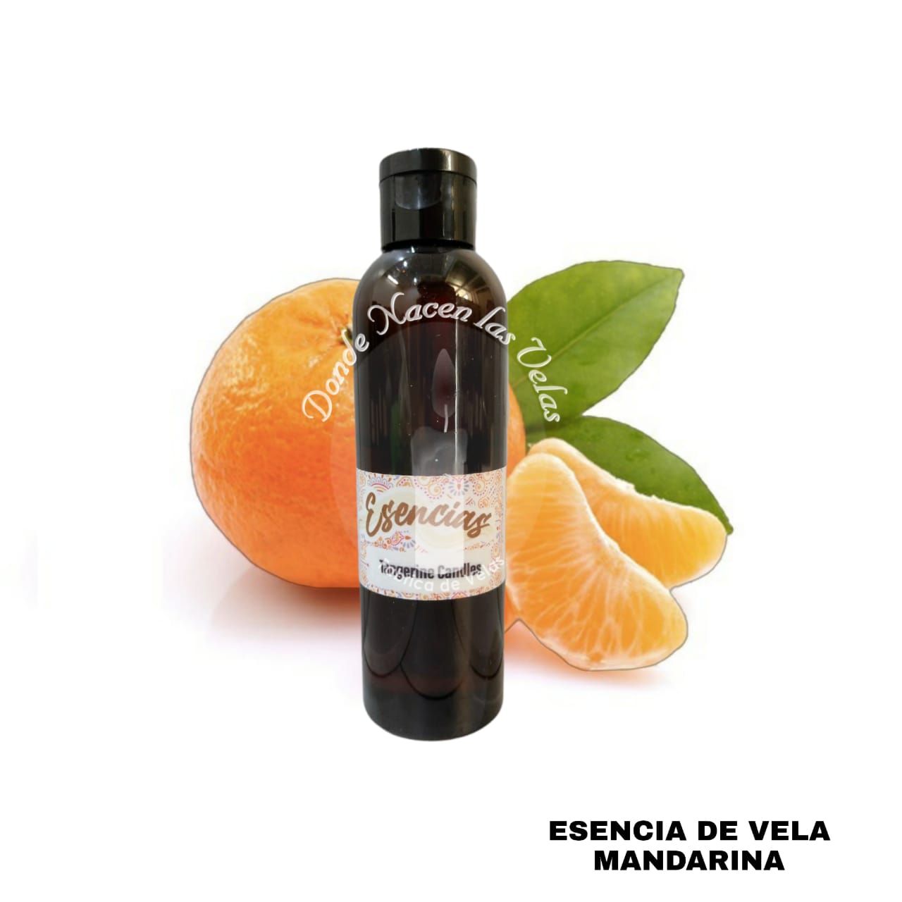 Esencia Mandarina Vela de Parafina. 95 ml