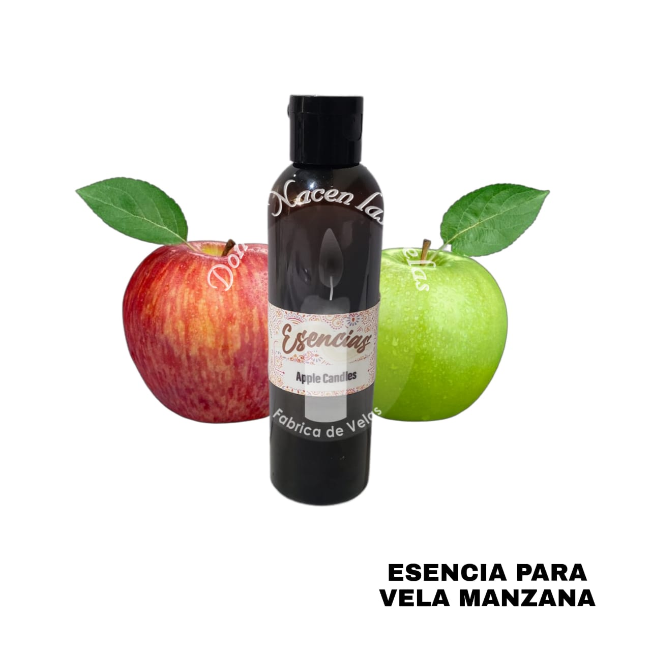 Esencia Manzana Vela de Parafina. 95 ml