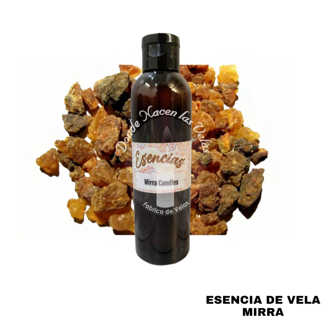 Esencia Mirra Vela de Parafina. 95 ml
