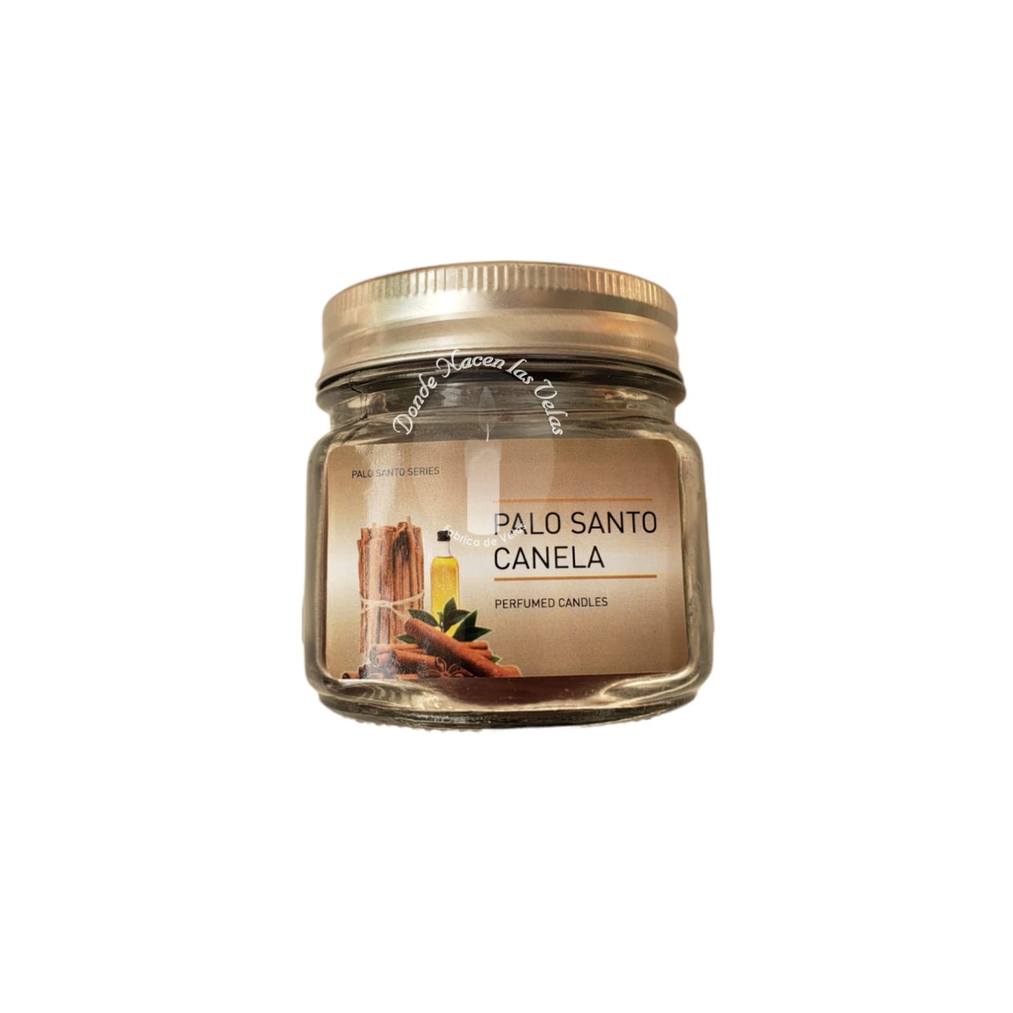 Vela Aromatica Vidrio Palo Santo Canela