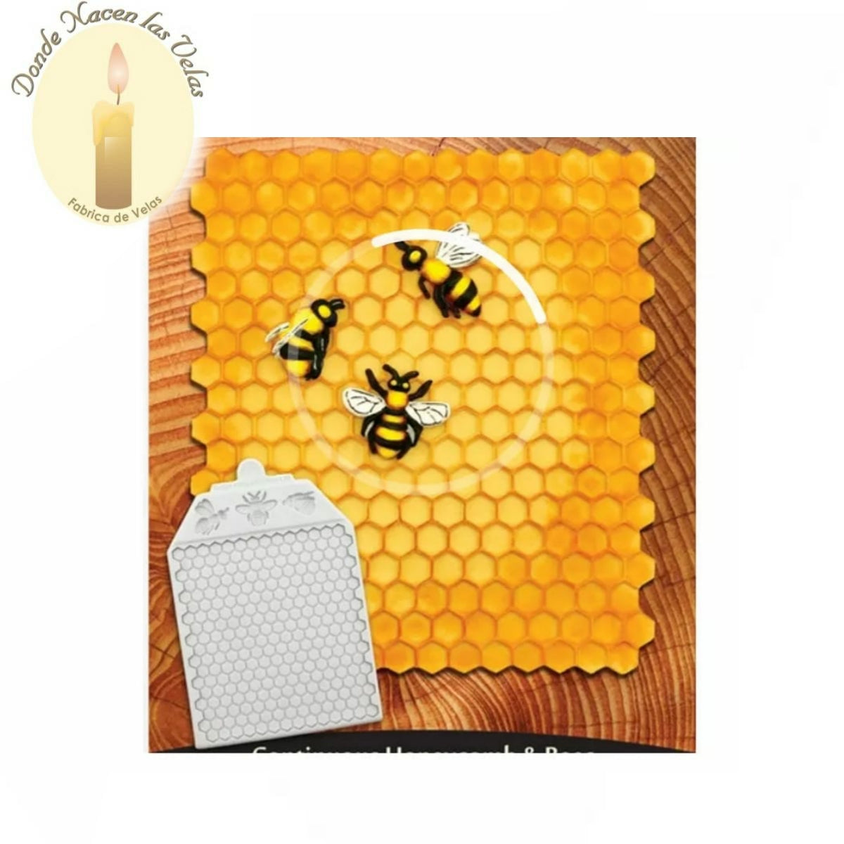 Molde De Silicona Para Velas Y Jabones , Panel de Cera Abeja